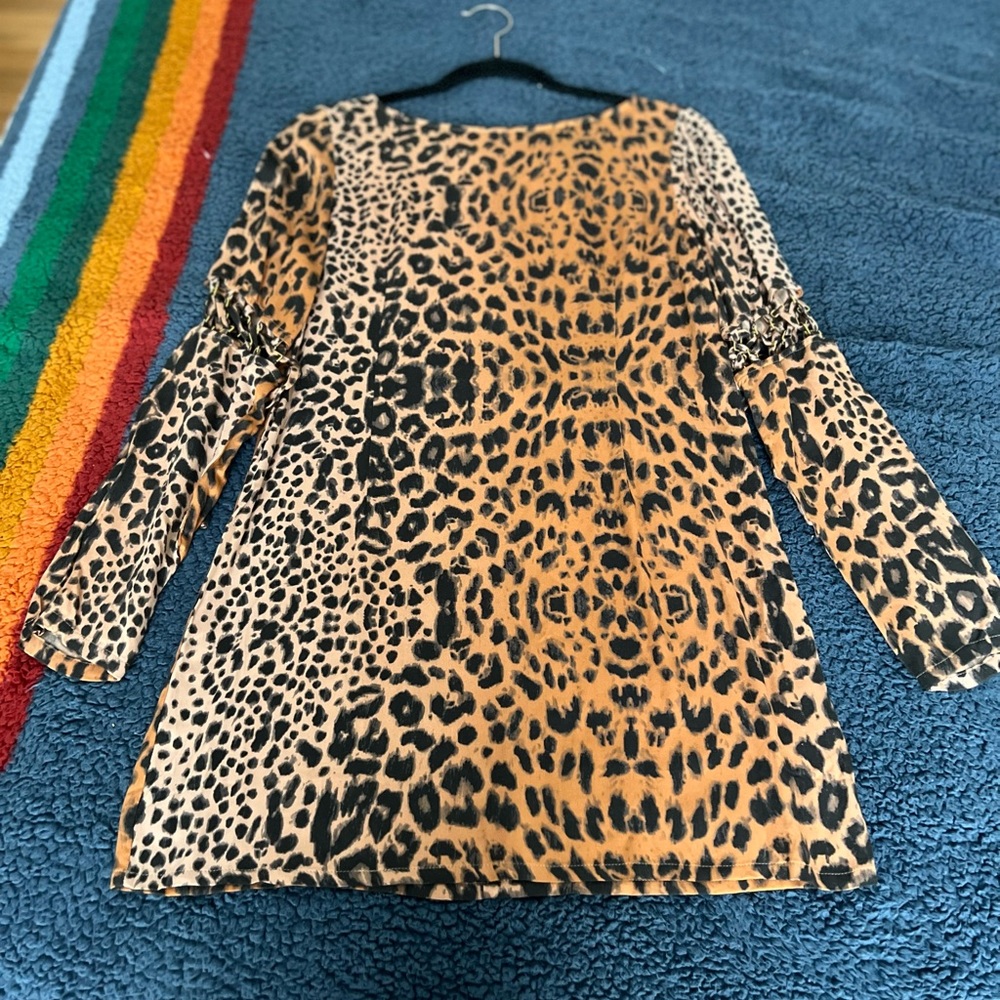 STYLESTALKER Leopard Print Shift Dress